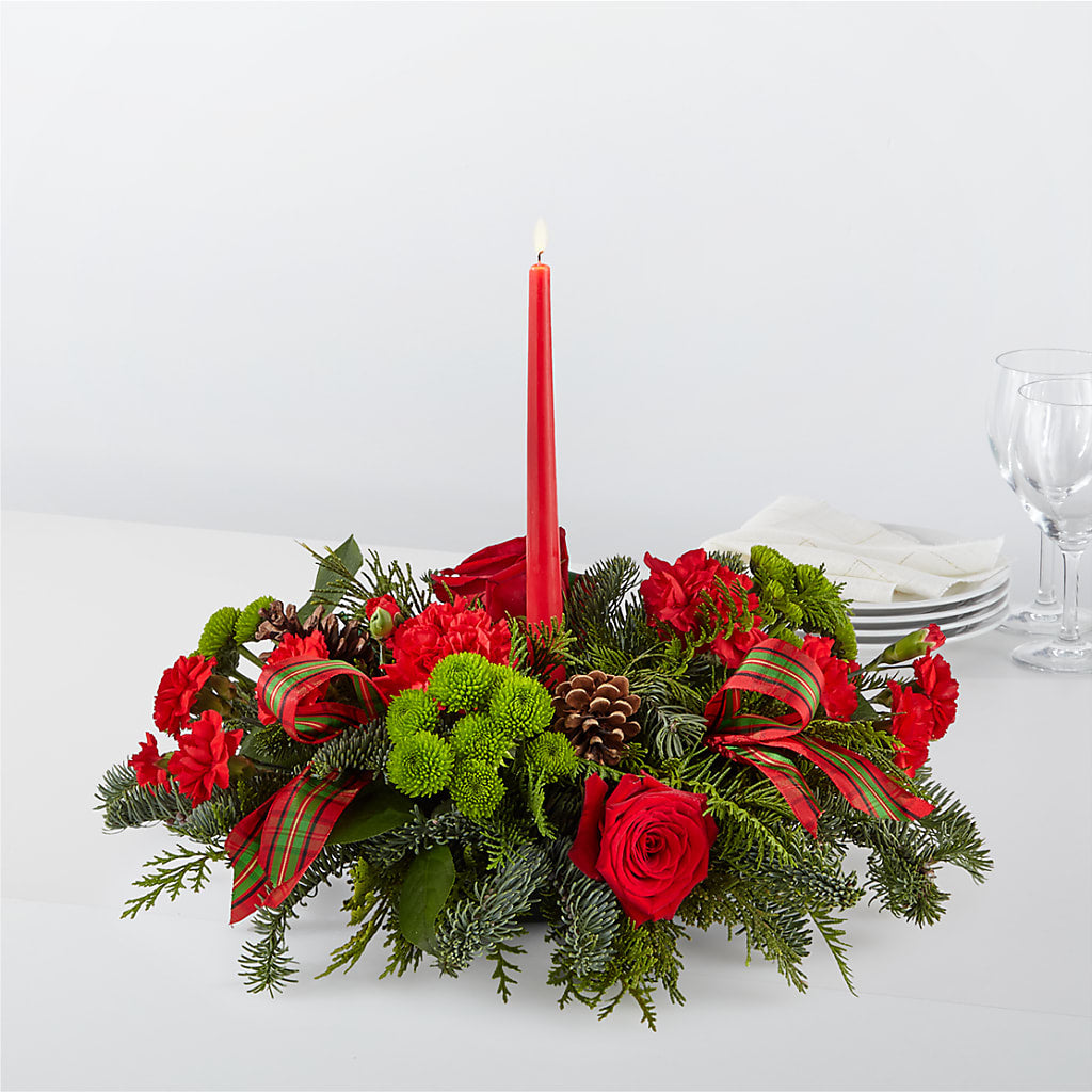 By the Candlelight Centerpiece – Gainesville Floral Exchange, Gainesville FL