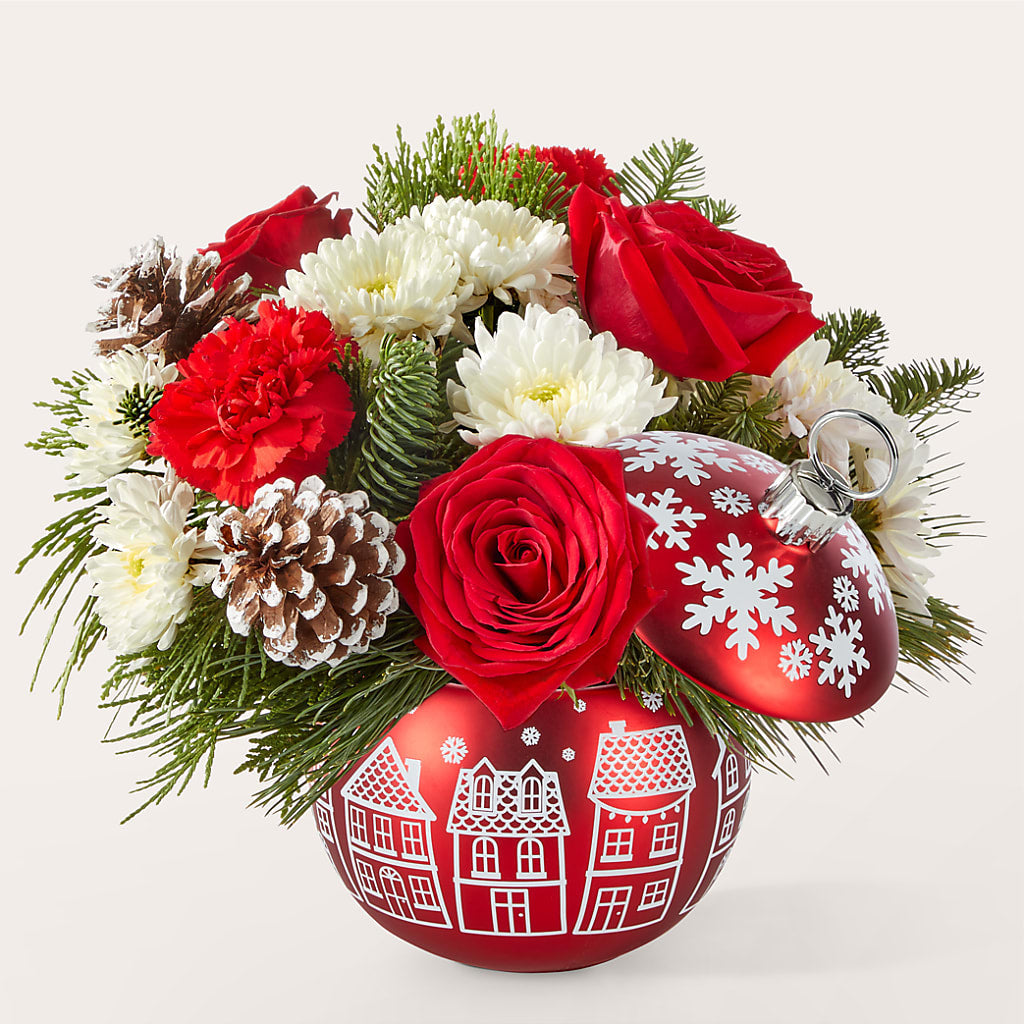 Christmas Village Ornament – Gainesville Floral Exchange, Gainesville FL