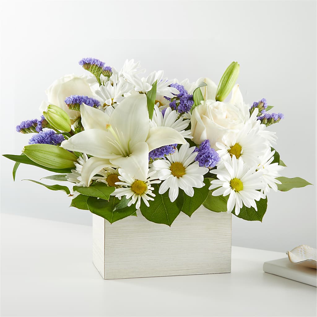 Beyond Blue Box Bouquet – Gainesville Floral Exchange, Gainesville FL