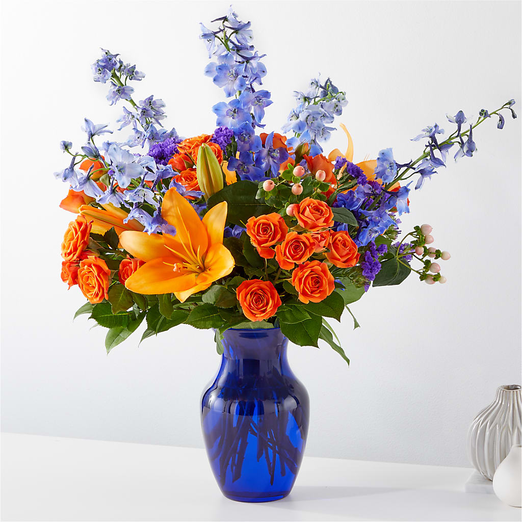 Radiant Citrus Bouquet – Gainesville Floral Exchange, Gainesville FL