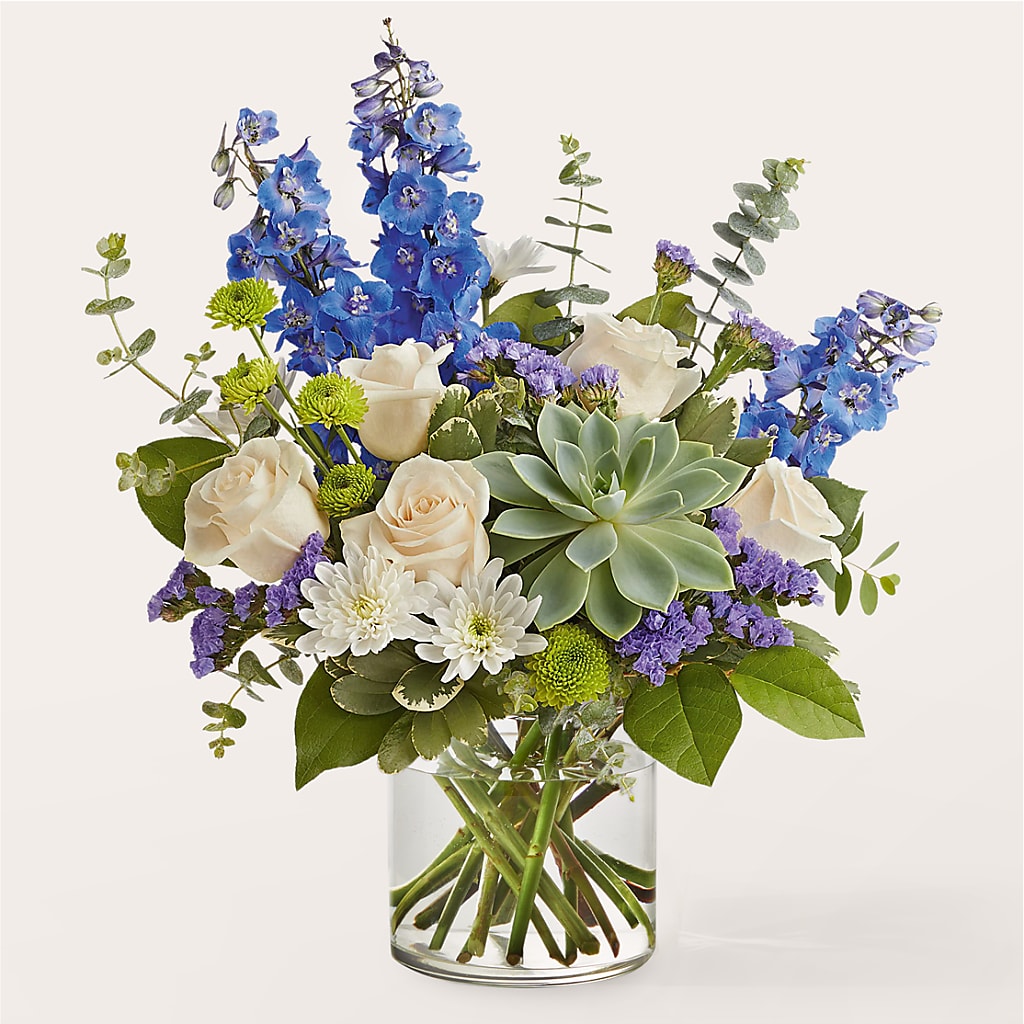 Cerulean Waves Bouquet – Gainesville Floral Exchange, Gainesville FL