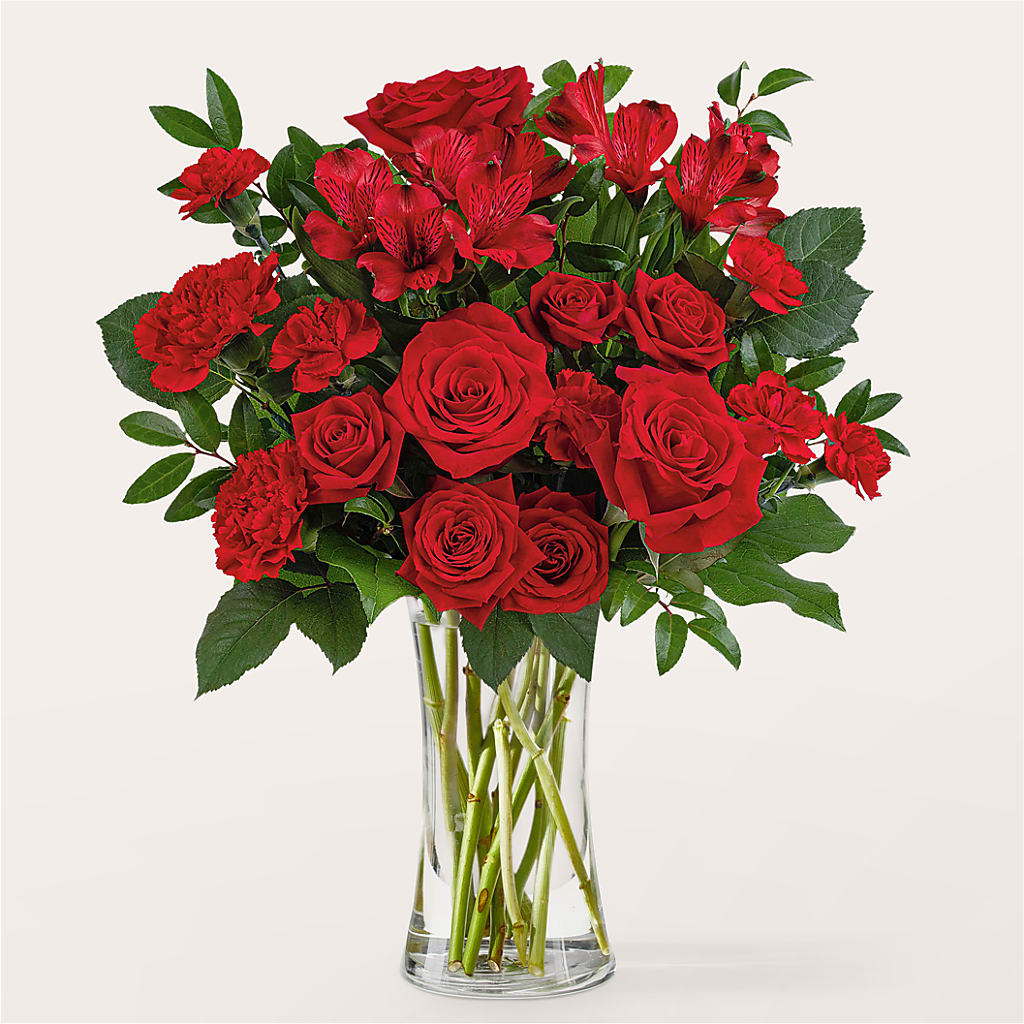 Brilliant Ruby Bouquet – Gainesville Floral Exchange, Gainesville FL