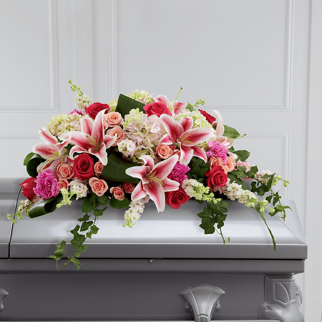Splendid Grace Casket Spray – Gainesville Floral Exchange, Gainesville FL