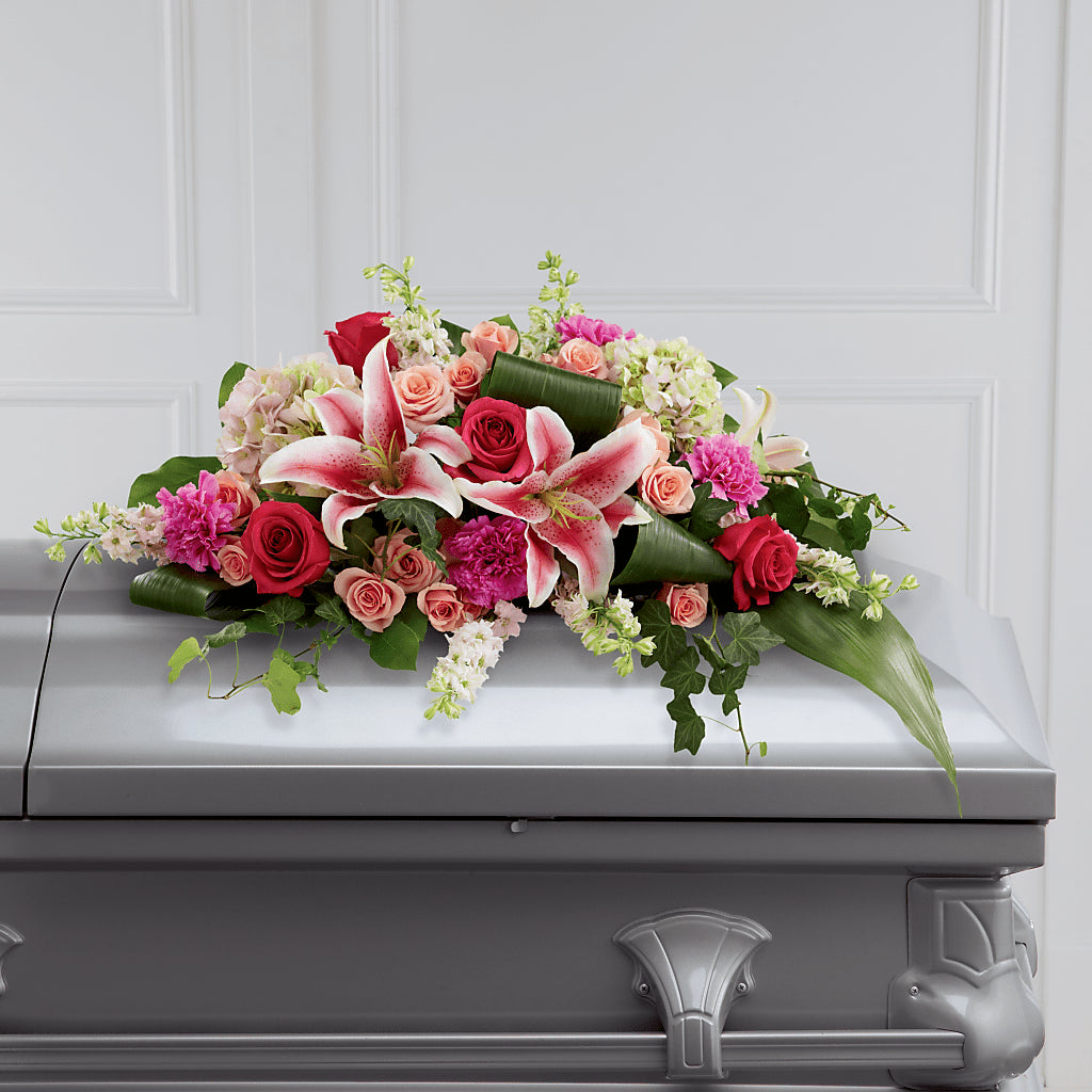 Splendid Grace Casket Spray – Gainesville Floral Exchange, Gainesville FL