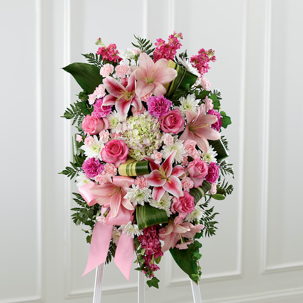Comforting Standing Spray – Gainesville Floral Exchange, Gainesville FL
