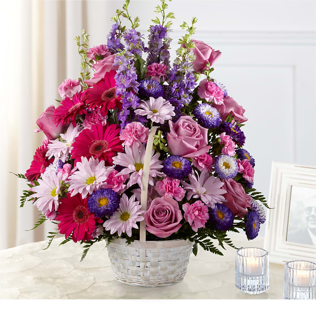 Pastel Peace Basket – Gainesville Floral Exchange, Gainesville FL