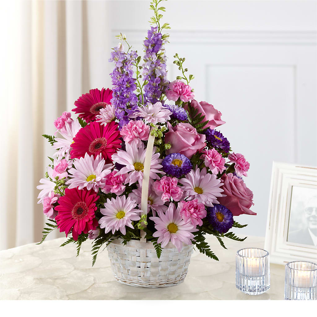 Pastel Peace Basket – Gainesville Floral Exchange, Gainesville FL