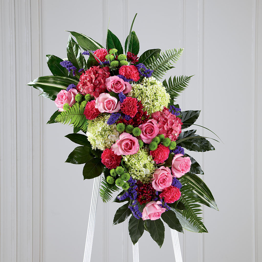 Refreshing Mix Standing Spray – Gainesville Floral Exchange, Gainesville FL