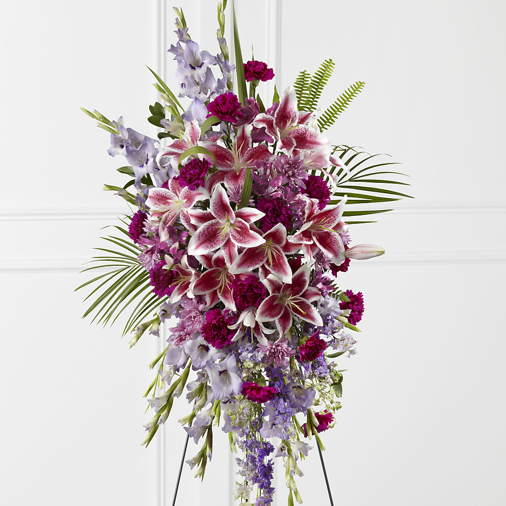 Tender Touch Standing Spray – Gainesville Floral Exchange, Gainesville FL