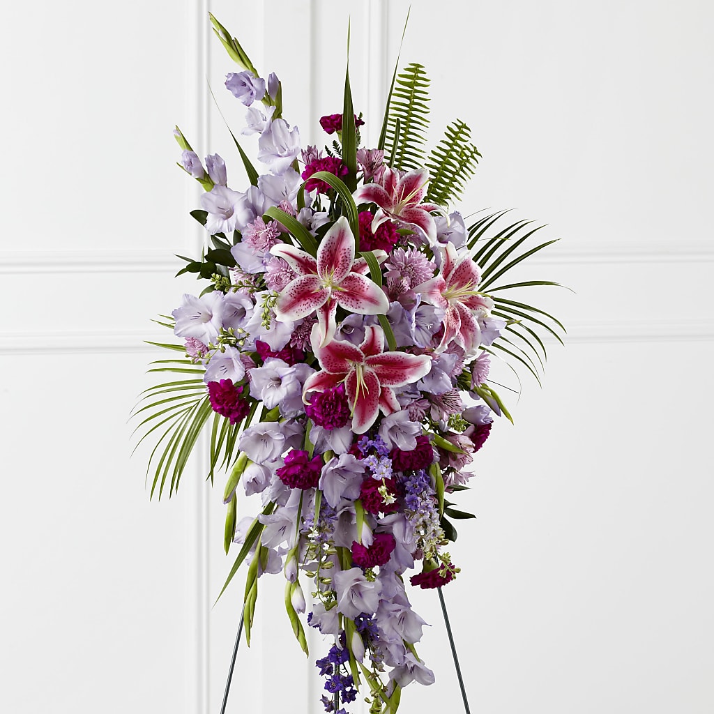 Tender Touch Standing Spray – Gainesville Floral Exchange, Gainesville FL