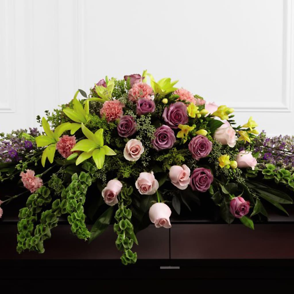 Forever Beloved Casket Spray – Gainesville Floral Exchange, Gainesville FL