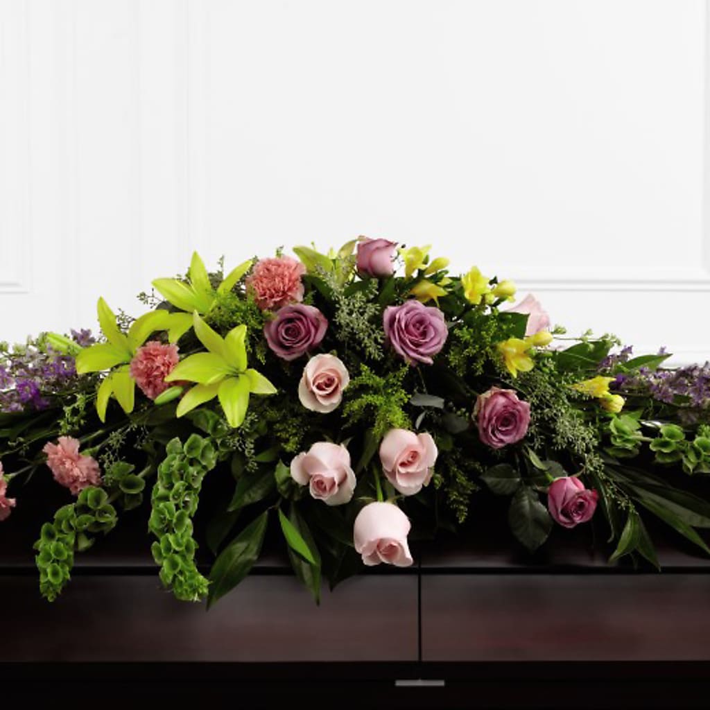 Forever Beloved Casket Spray – Gainesville Floral Exchange, Gainesville FL