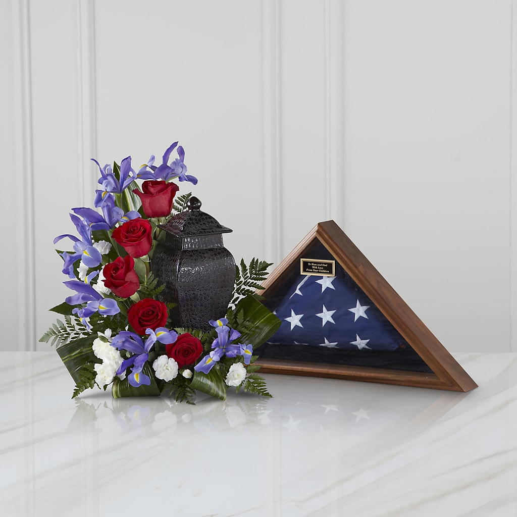 Patriotic Tribute Arrangement – Gainesville Floral Exchange, Gainesville FL