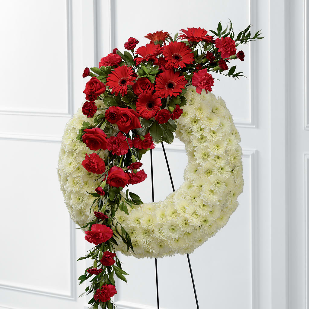 Graceful Tribute Wreath – Gainesville Floral Exchange, Gainesville FL