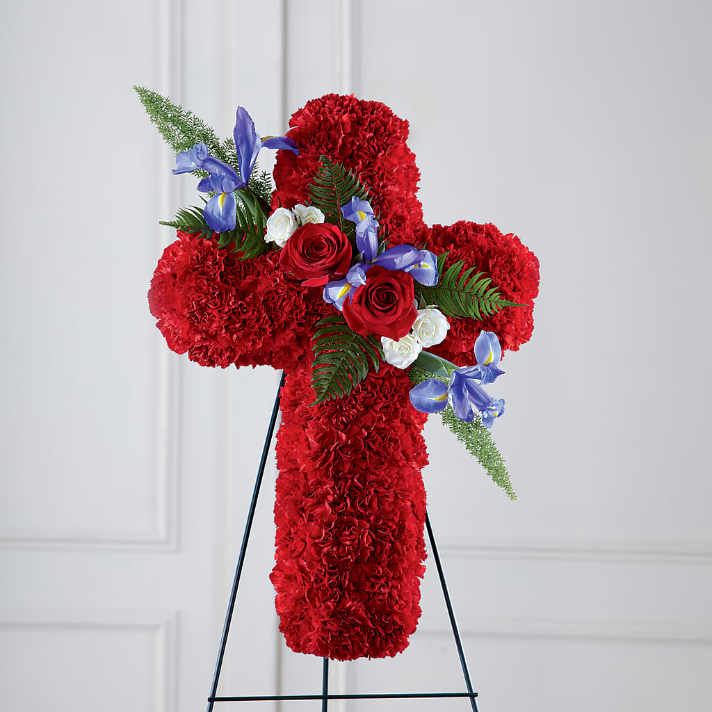 Faithful Hero Floral Cross – Gainesville Floral Exchange, Gainesville FL