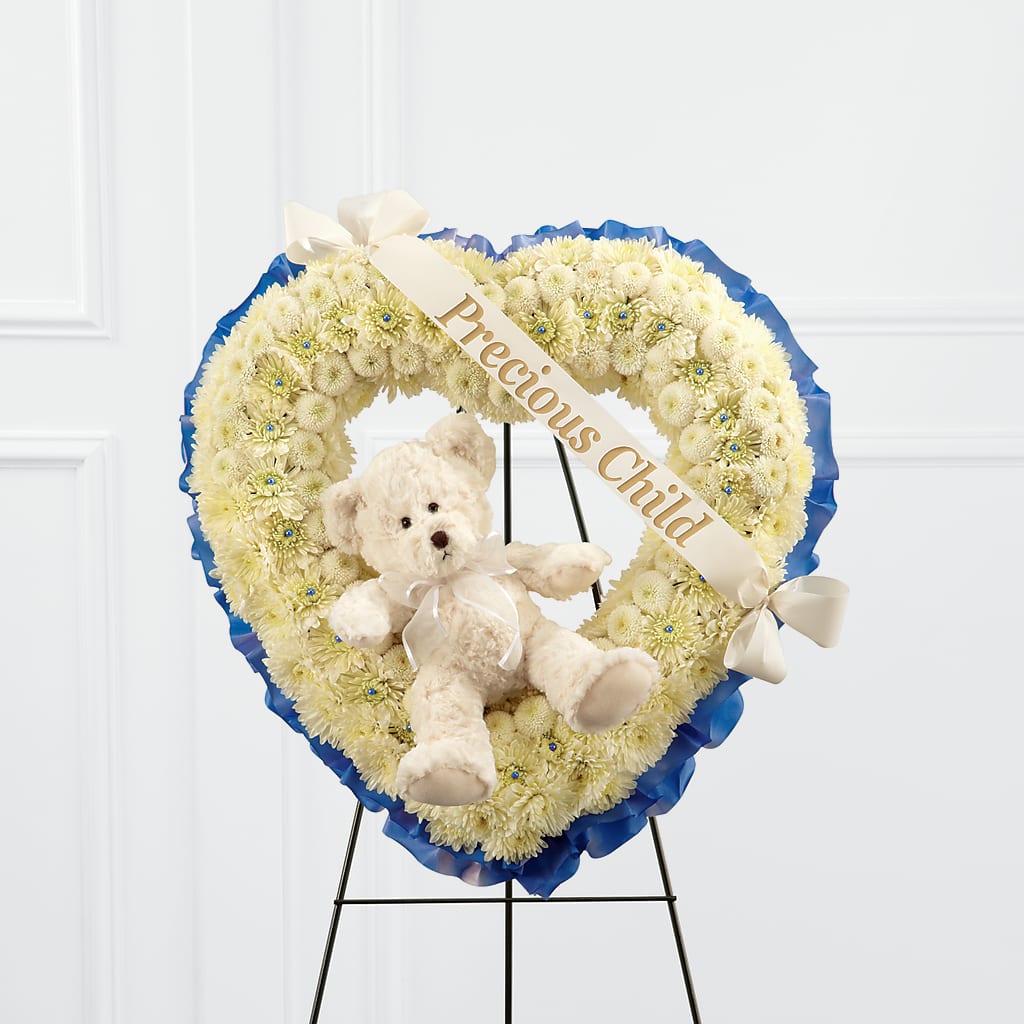 Precious Child Standing Heart – Gainesville Floral Exchange, Gainesville FL