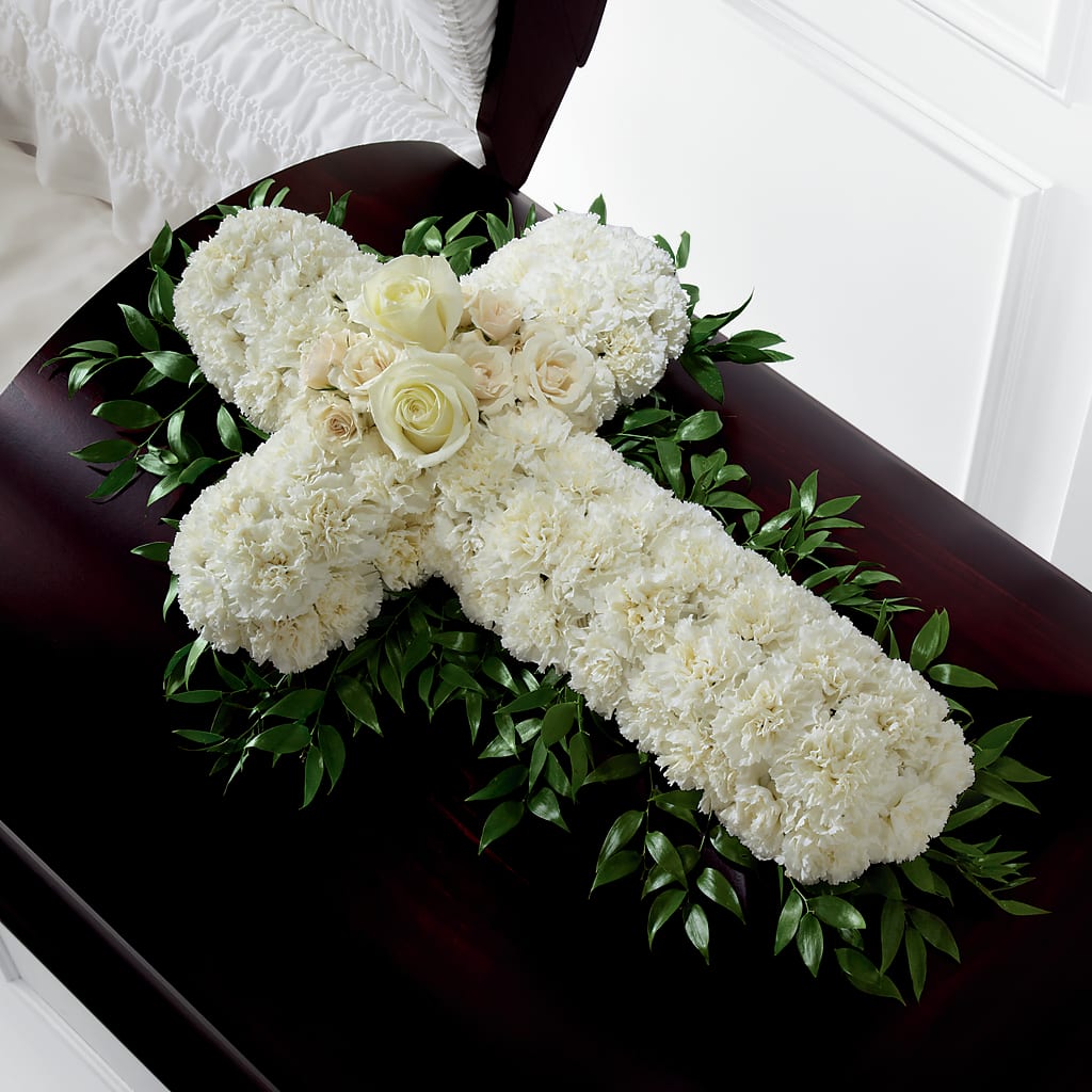 Peaceful Memories Casket Spray (Standard) – Gainesville Floral Exchange, Gainesville FL