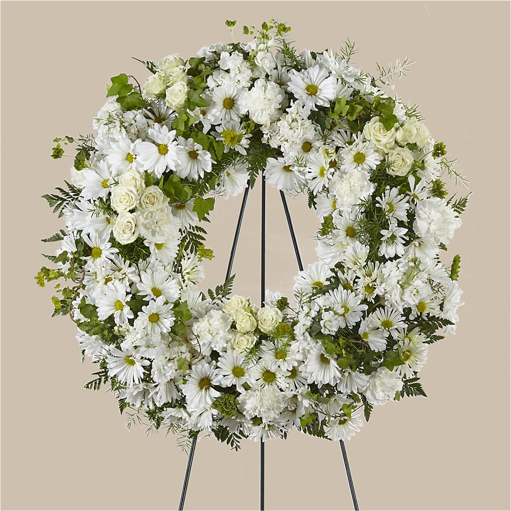 Faithful Wishes Wreath – Gainesville Floral Exchange, Gainesville FL