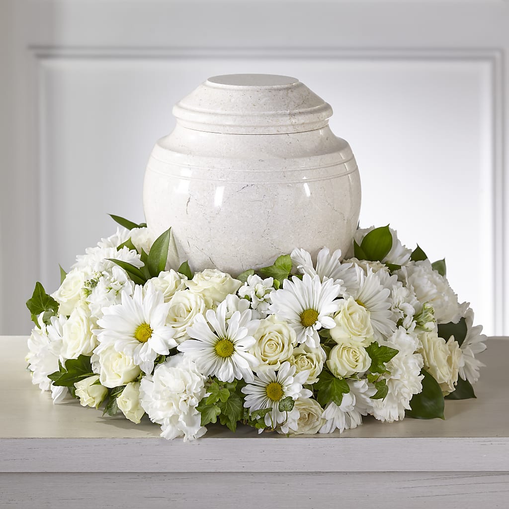 Ivory Gardens Cremation Adornment – Gainesville Floral Exchange, Gainesville FL