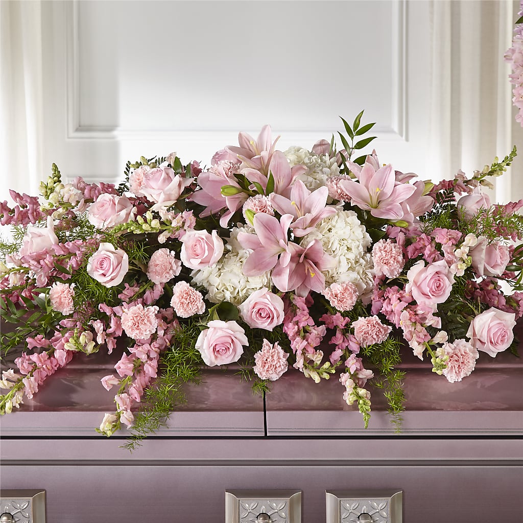 Life & Remembrance Casket Spray – Gainesville Floral Exchange, Gainesville FL