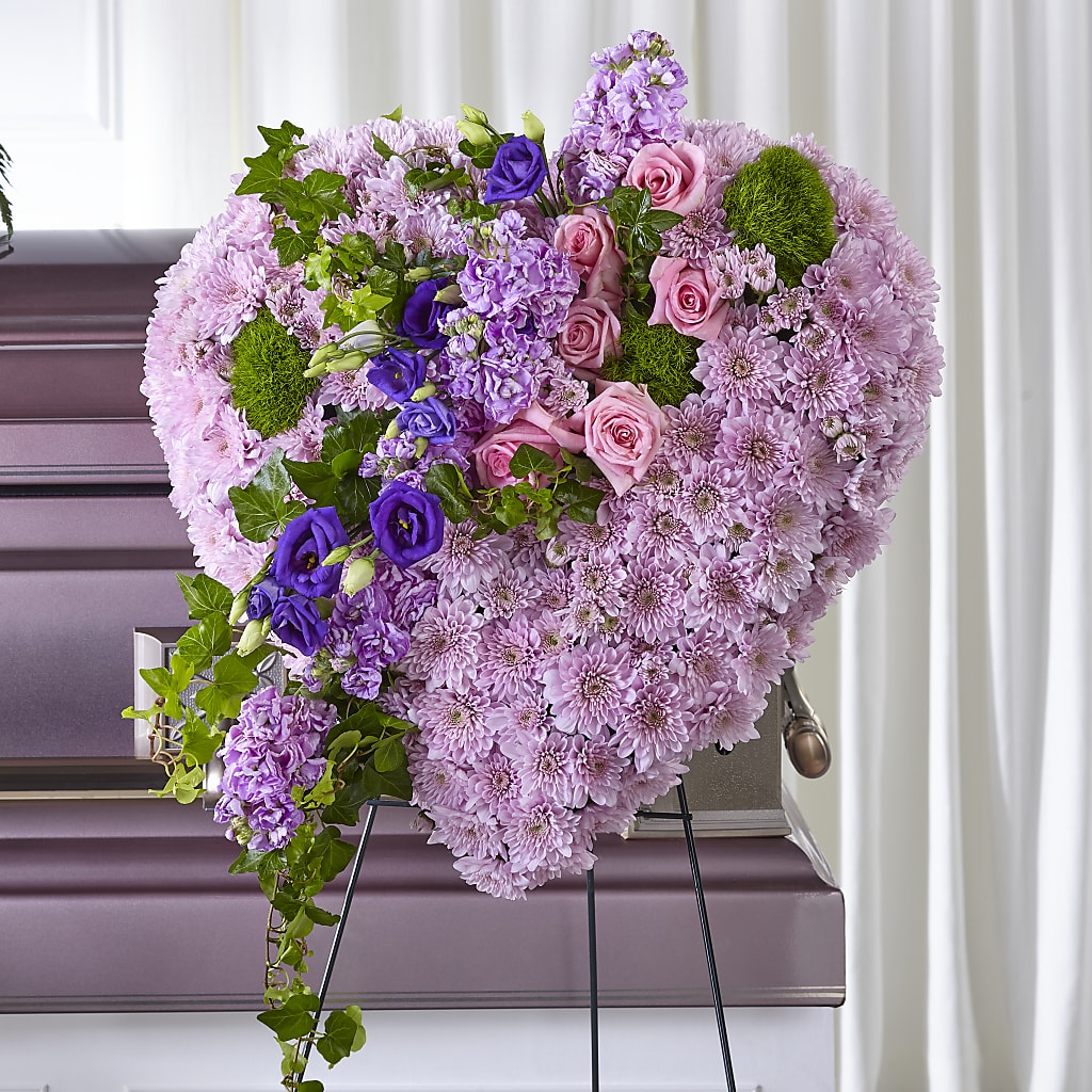 Treasured Love Standing Heart – Gainesville Floral Exchange, Gainesville FL