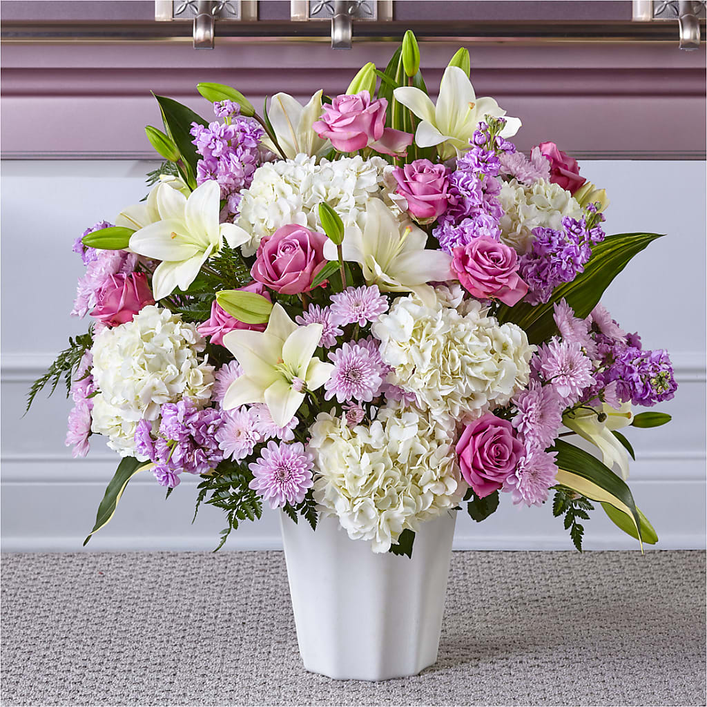 Heaven Sent Floor Basket – Gainesville Floral Exchange, Gainesville FL
