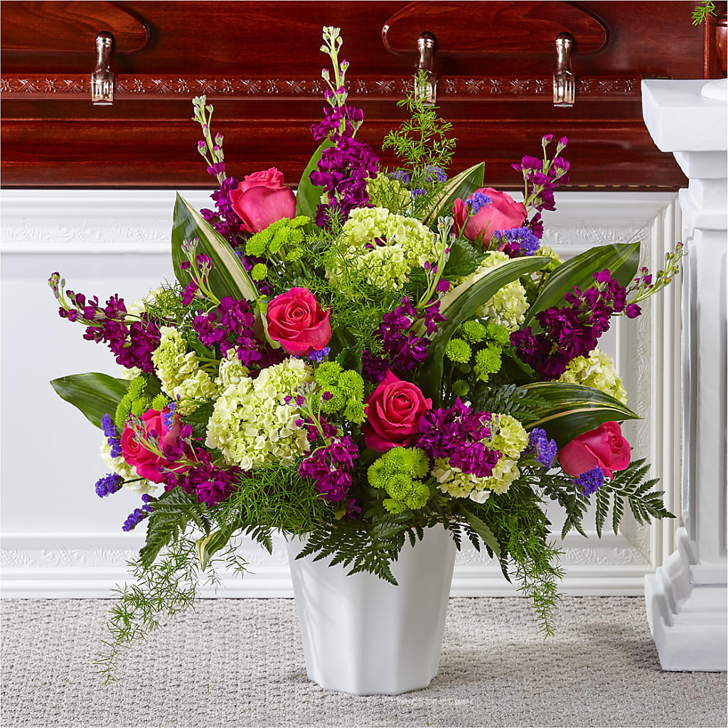 Beautiful Horizons Floor Basket – Gainesville Floral Exchange, Gainesville FL