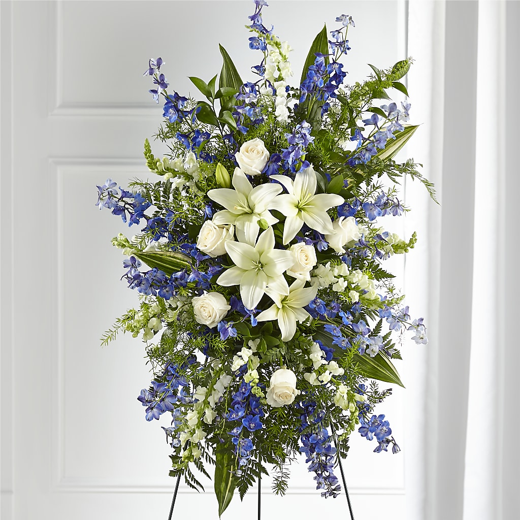 Faithful Friend Standing Spray – Gainesville Floral Exchange, Gainesville FL