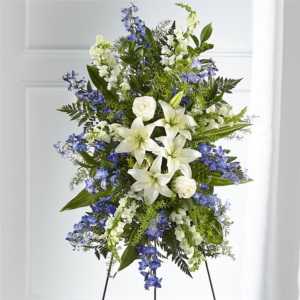 Faithful Friend Standing Spray – Gainesville Floral Exchange, Gainesville FL