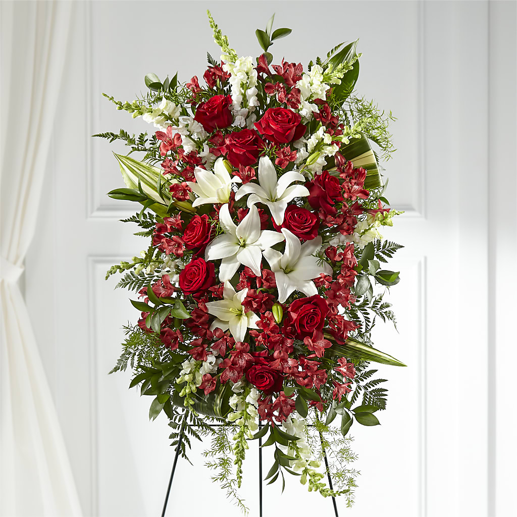 Everlasting Memory Standing Spray – Gainesville Floral Exchange, Gainesville FL