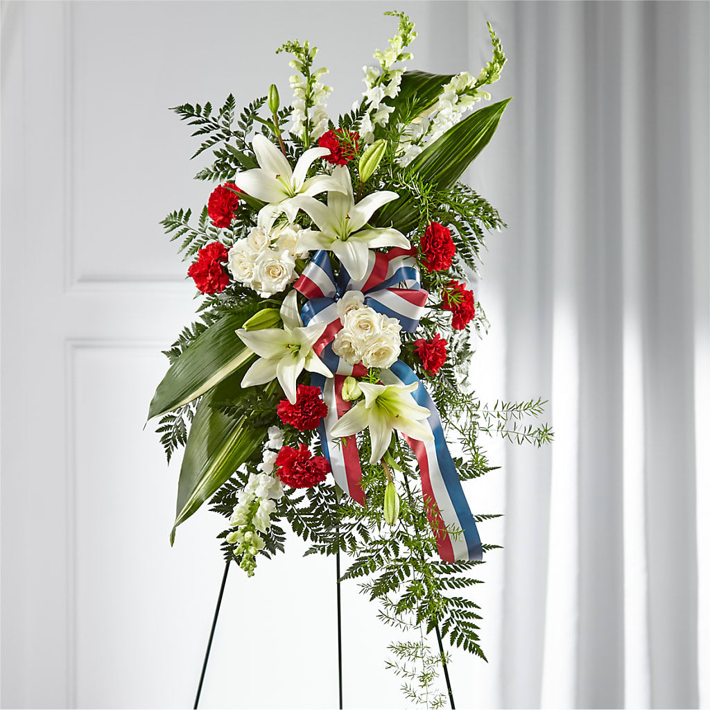 Stars of Life Standing Spray – Gainesville Floral Exchange, Gainesville FL