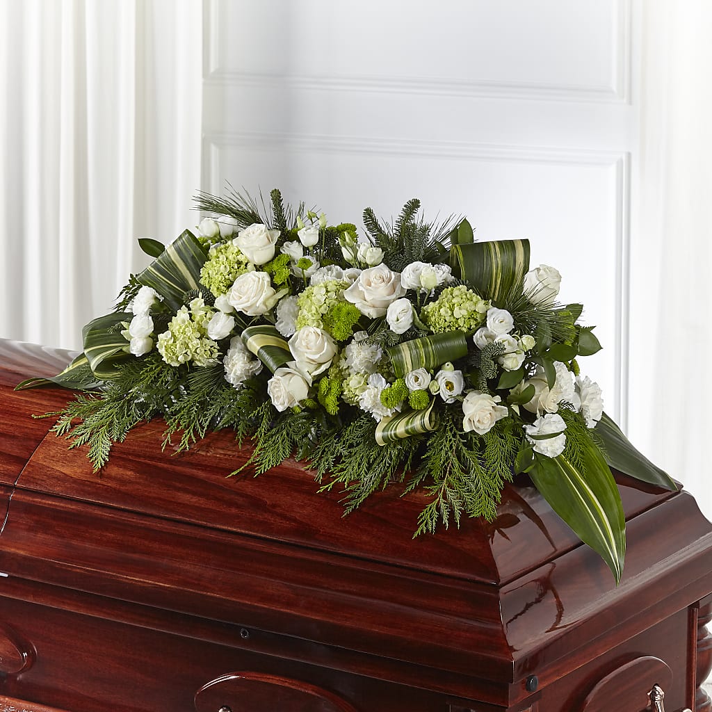 Hopeful Gesture Casket Spray – Gainesville Floral Exchange, Gainesville FL