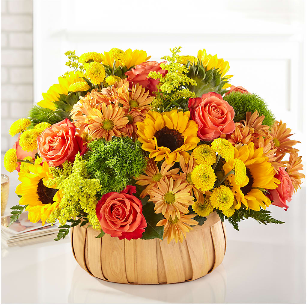 Harvest Sunflower Basket – Gainesville Floral Exchange, Gainesville FL