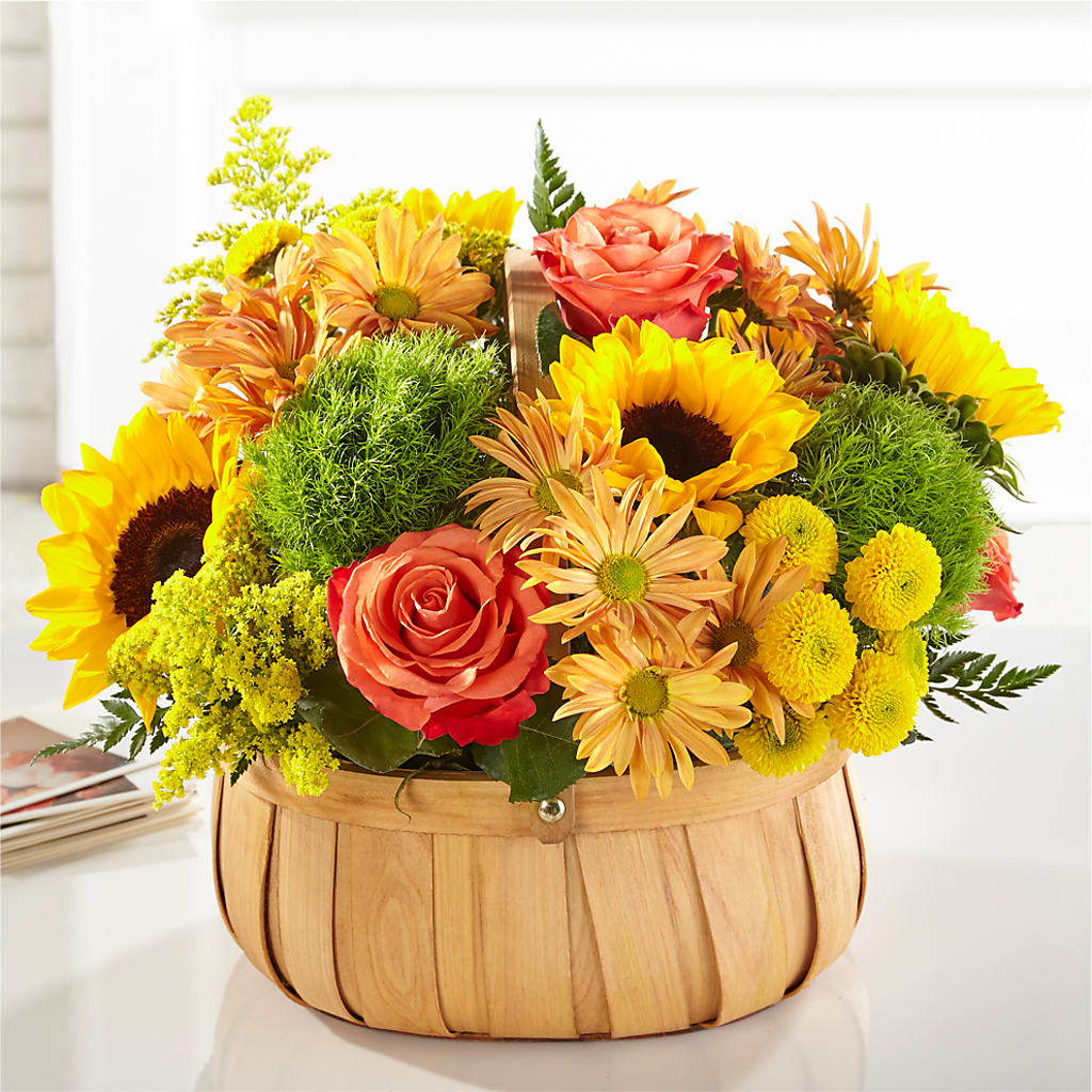 Harvest Sunflower Basket – Gainesville Floral Exchange, Gainesville FL