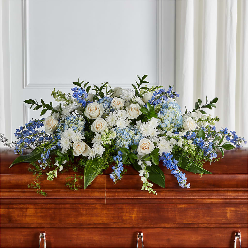 Timeless Essence Casket Spray – Gainesville Floral Exchange, Gainesville FL