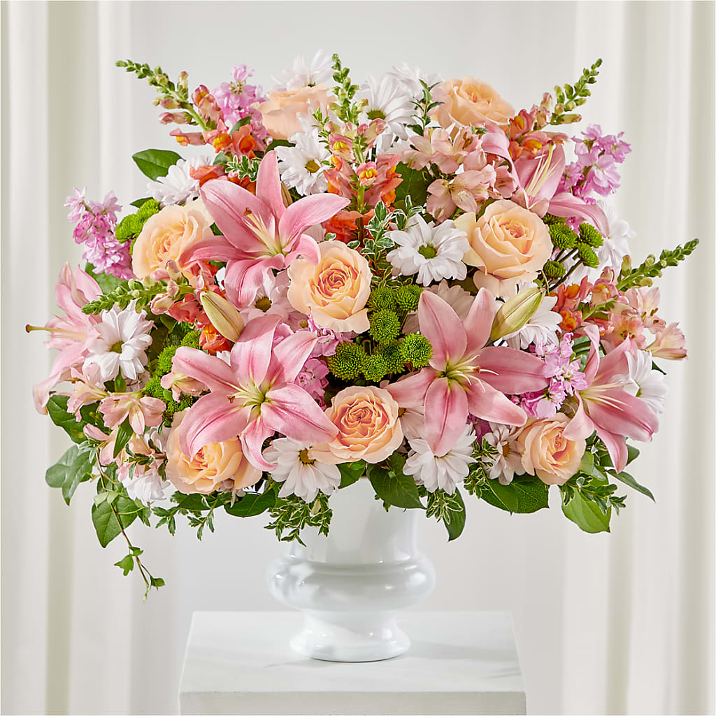 Heartfelt Gesture Urn Arrangement – Gainesville Floral Exchange, Gainesville FL