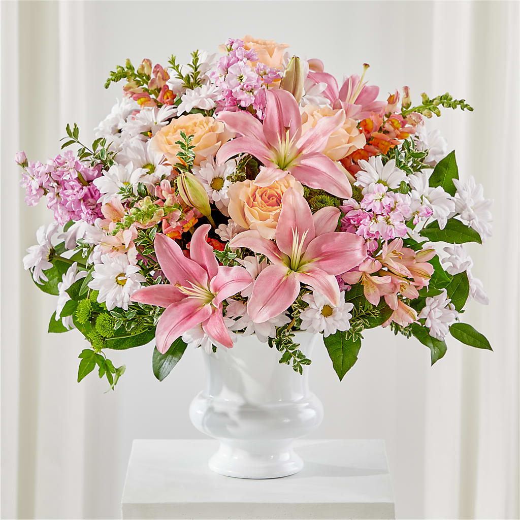 Heartfelt Gesture Urn Arrangement – Gainesville Floral Exchange, Gainesville FL