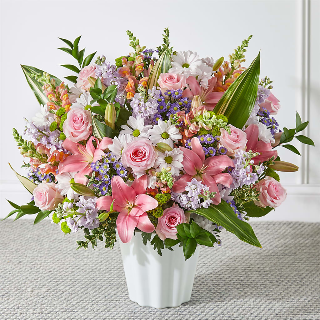 Abundant Compassion Floor Basket – Gainesville Floral Exchange, Gainesville FL