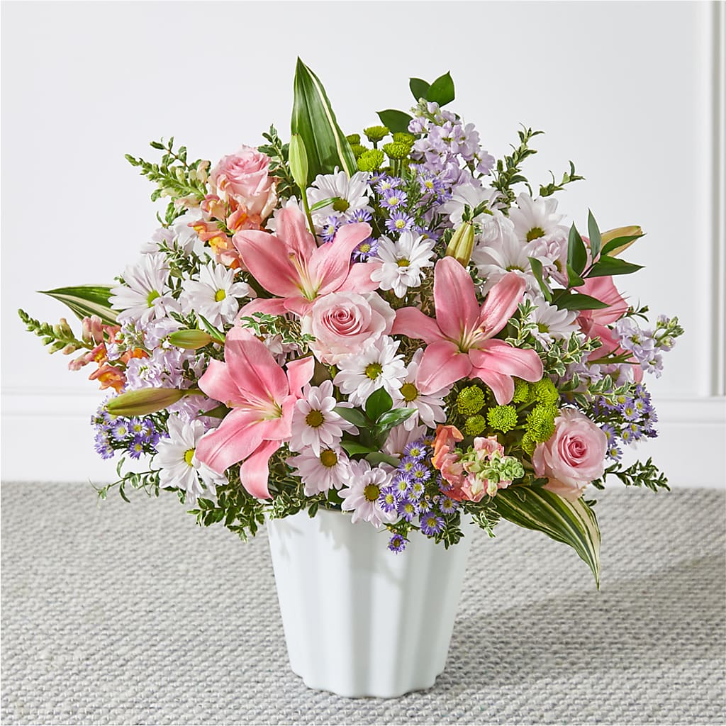 Abundant Compassion Floor Basket – Gainesville Floral Exchange, Gainesville FL