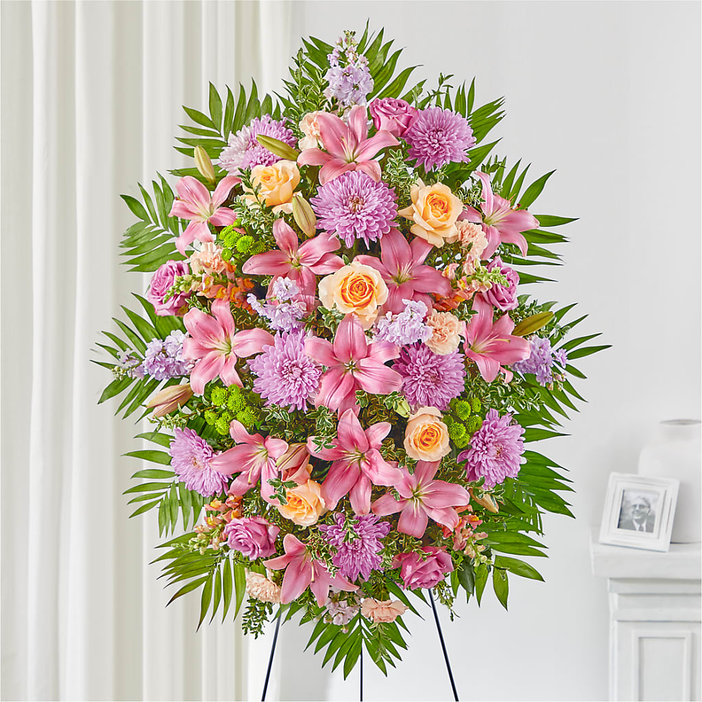 Love & Light Standing Spray – Gainesville Floral Exchange, Gainesville FL