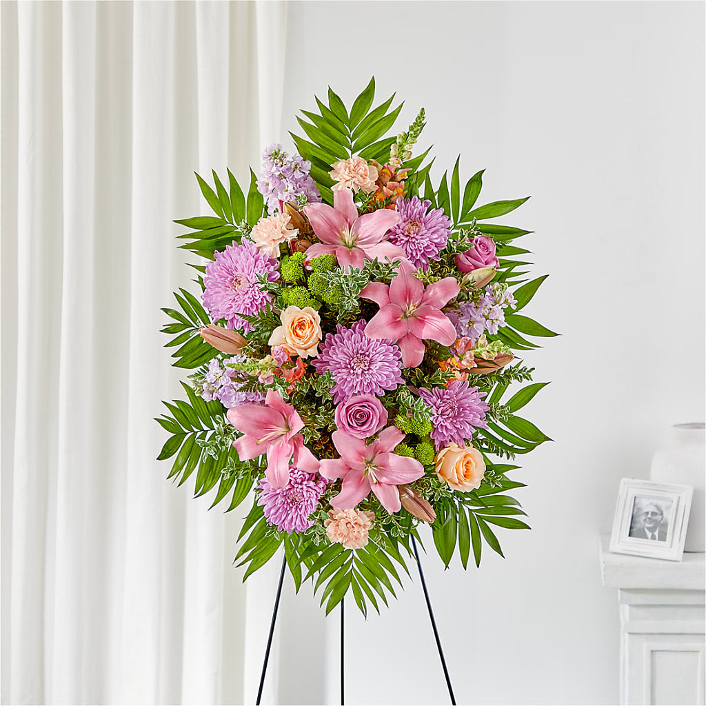 Love & Light Standing Spray – Gainesville Floral Exchange, Gainesville FL