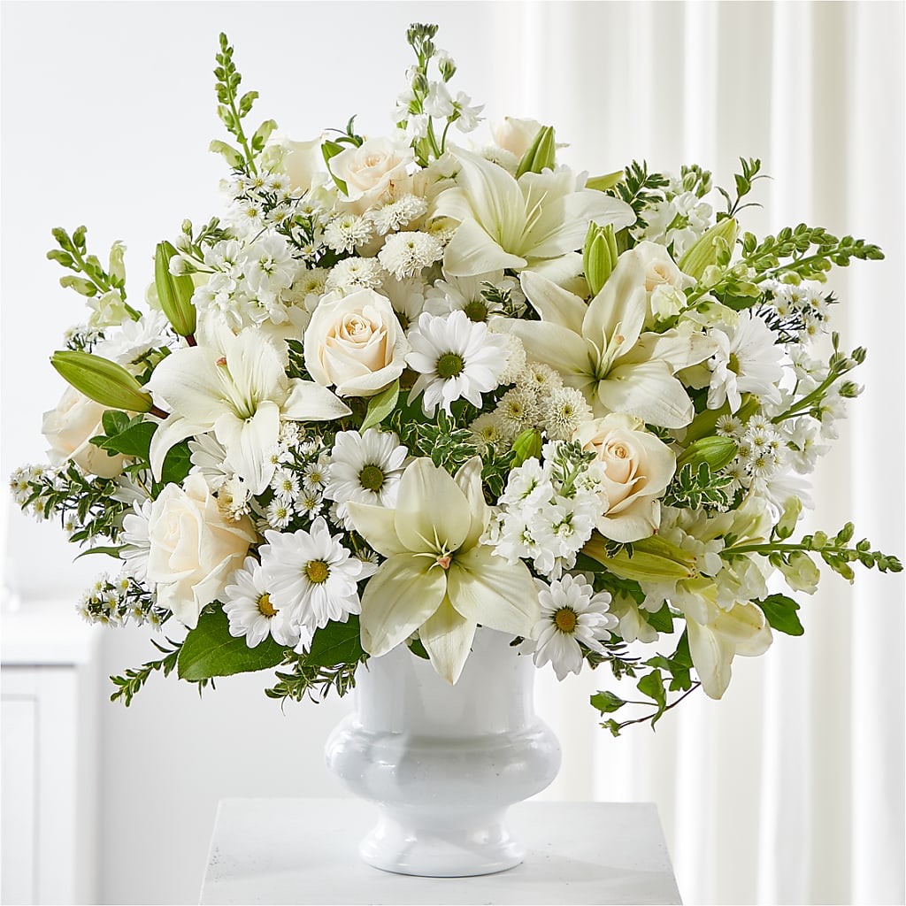 Uplifting Urn Arrangement – Gainesville Floral Exchange, Gainesville FL