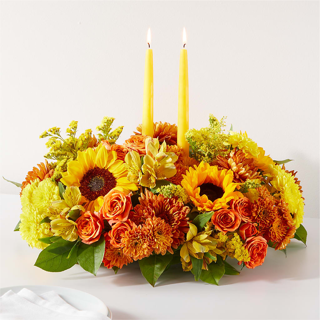 Autumn Harmony Centerpiece – Gainesville Floral Exchange, Gainesville FL