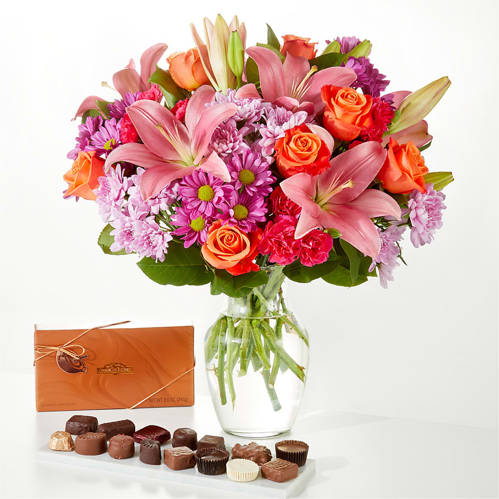 One and Only Bouquet and Chocolate Bundle – Gainesville Floral Exchange, Gainesville FL