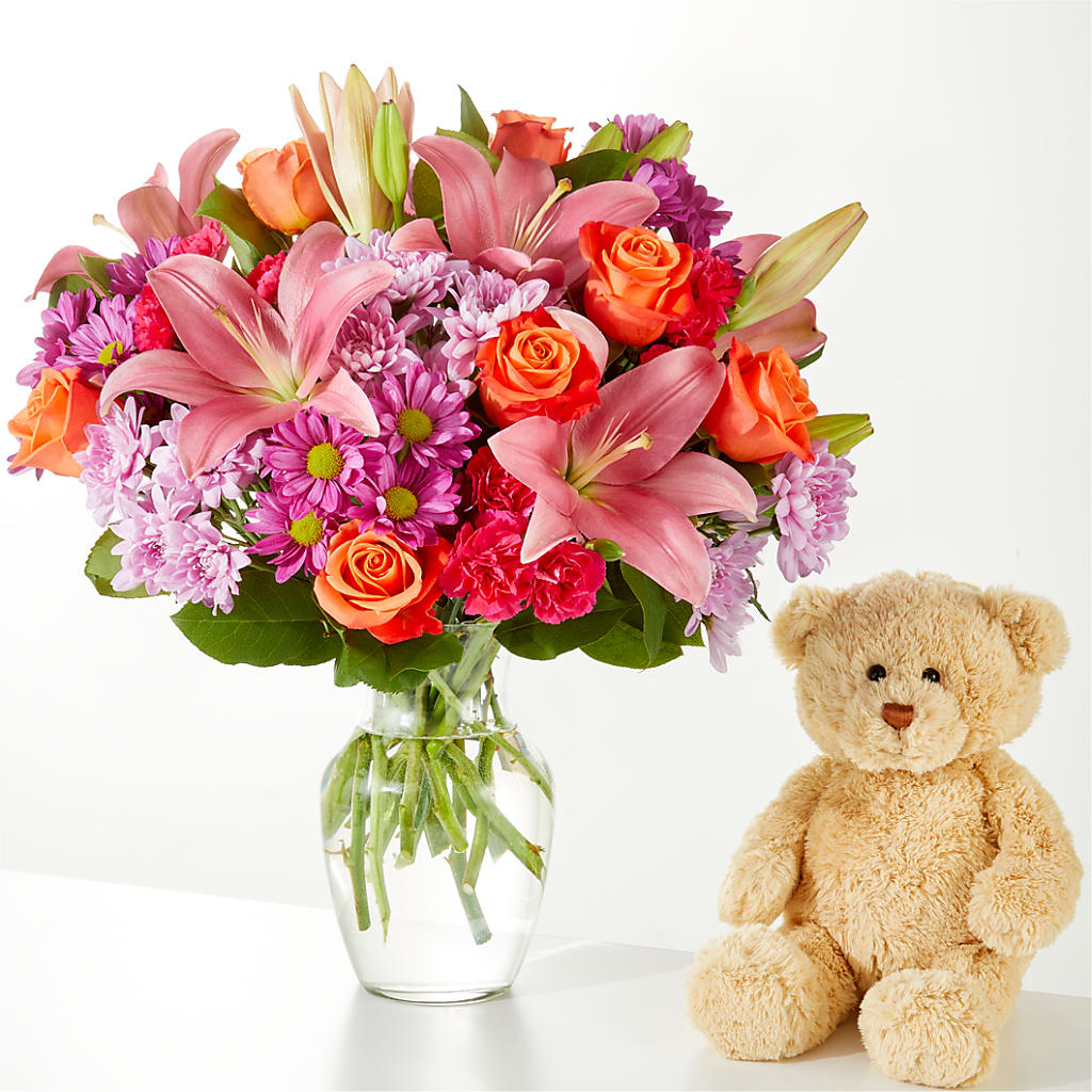 One and Only Bouquet and Bear Bundle –  Gainesville Floral Exchange, Gainesville FL