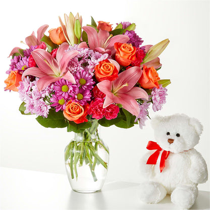 One and Only Bouquet and Bear Bundle –  Gainesville Floral Exchange, Gainesville FL