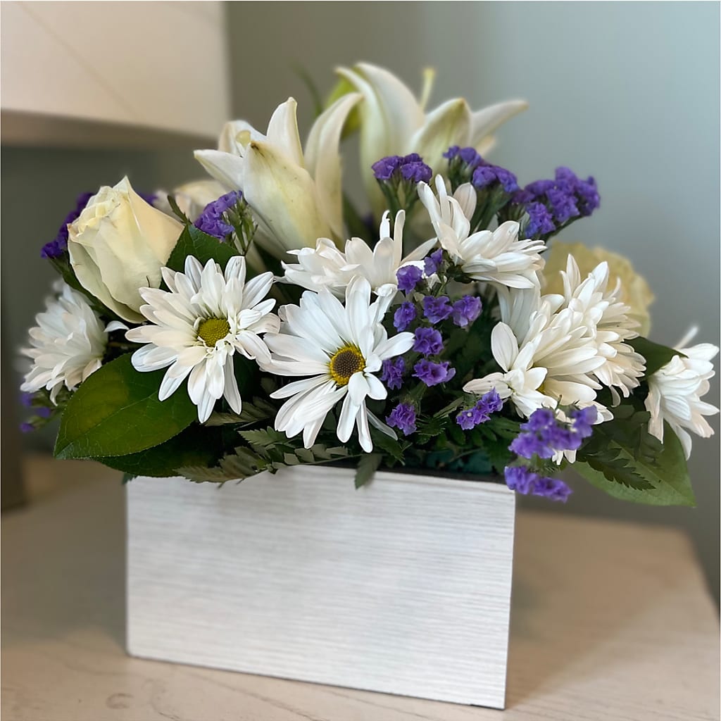 Beyond Blue Box Bouquet –  Gainesville Floral Exchange, Gainesville FL