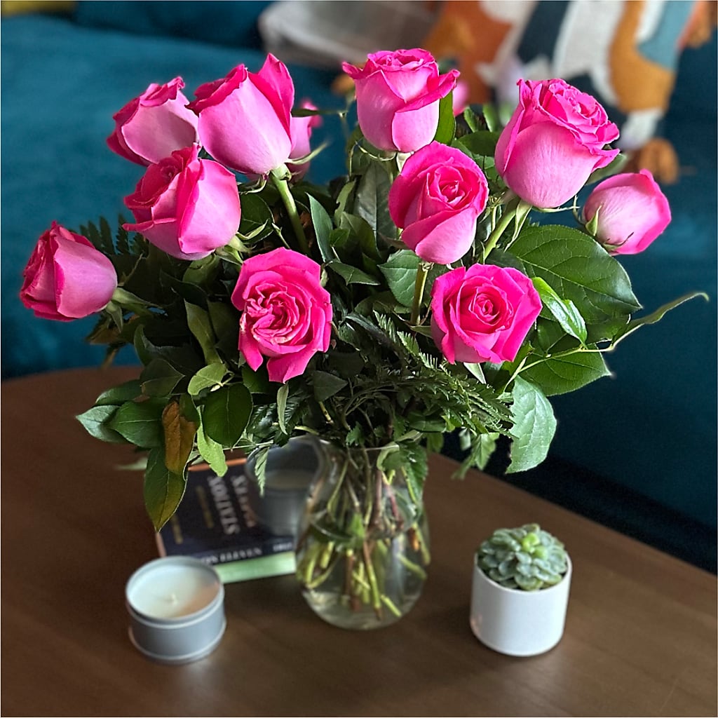 Long Stem Pink Rose Bouquet –  Gainesville Floral Exchange, Gainesville FL