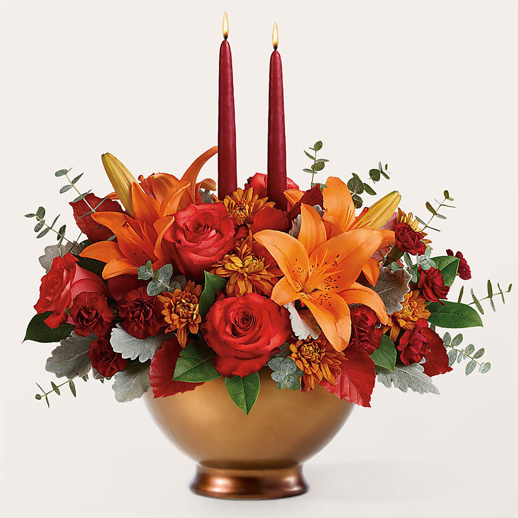 Fruits of Fall Centerpiece –  Gainesville Floral Exchange, Gainesville FL