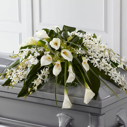 Angel Wings Casket Spray –  Gainesville Floral Exchange, Gainesville FL